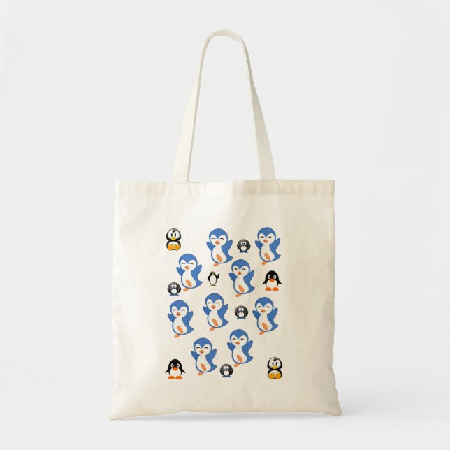 Pingüino de bolso de mano de tote de presupuesto (Frente)