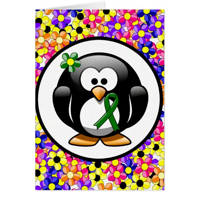 Pingüino de cinta verde de conciencia (Frente)
