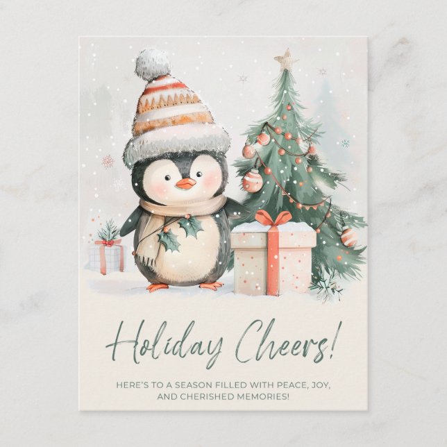 Pingüino de Feliz Navidad (Anverso)