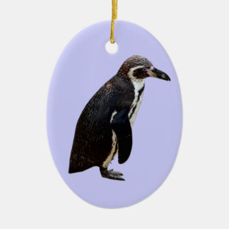Pingüino de Humboldt que cuelga el ornamento