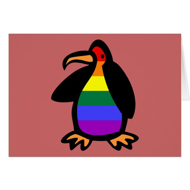 Pingüino de LGBT (Anverso (Horizontal))