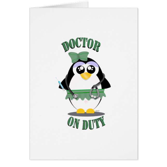 Pingüino de servicio del médico (femenino) (Frente)