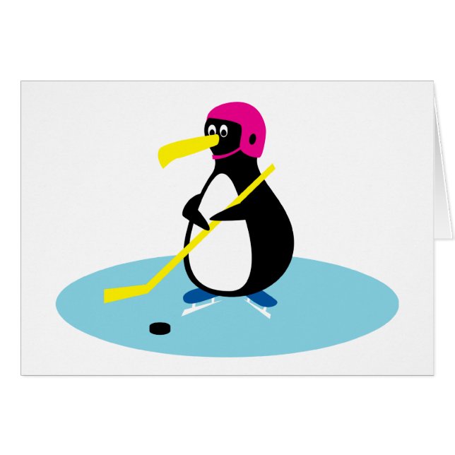 Pingüino del hockey sobre hielo (Anverso (Horizontal))