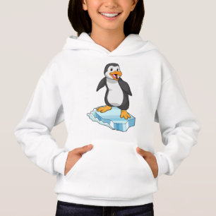 Pingüino en la flota de hielo