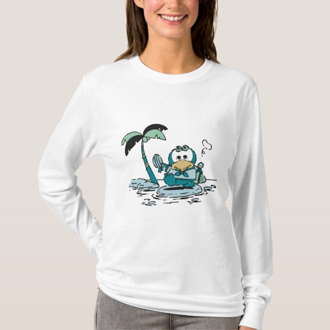 Pingüino en las camisetas y los regalos de la (Anverso)