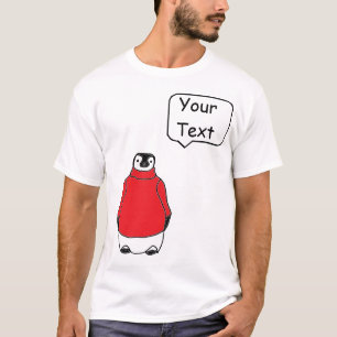 Pingüino en suéter con la burbuja custumizable d