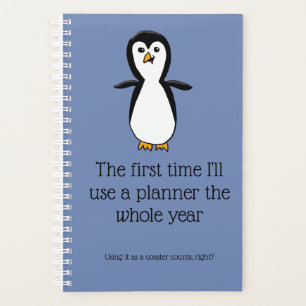Pingüino en un planificador