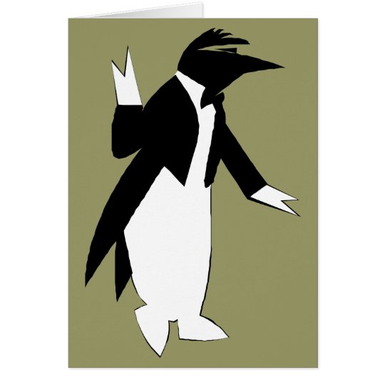 Delgado Ajuste Pingüino Estilo Cola Lana Negro smoking