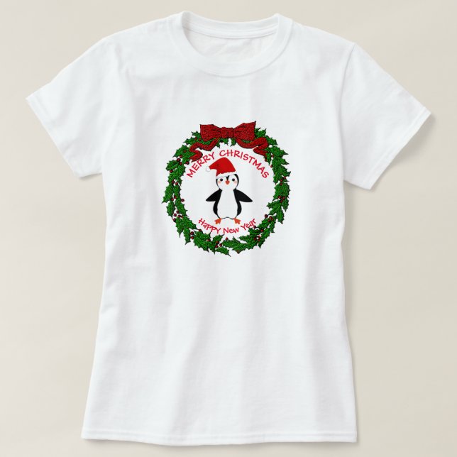 Pingüino feo del navidad del suéter (Diseño del anverso)