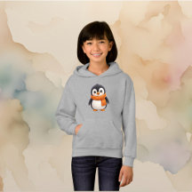 Pingüino Lindo con Bufanda Naranja