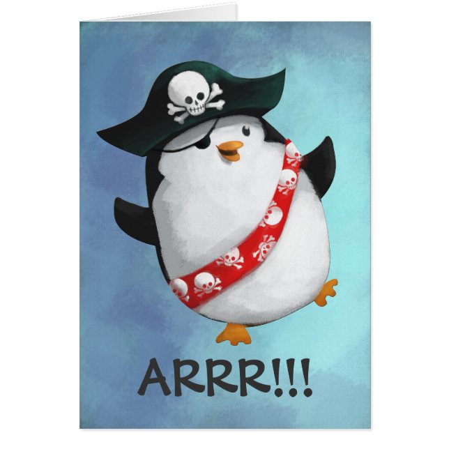 Pingüino lindo del pirata (Frente)