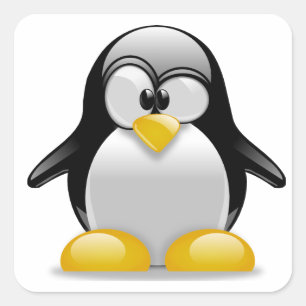 Pingüino lindo en un Pegatina tux