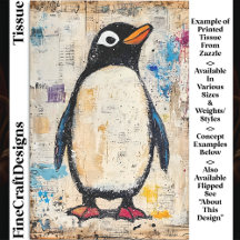 Pingüino lindo, Papel grueso Collage DJ1R Decoupag