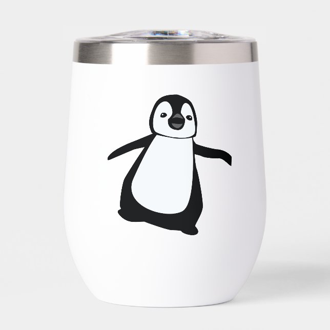 Pingüino Lindo Personalizado Nombre Personalizado (Frente)