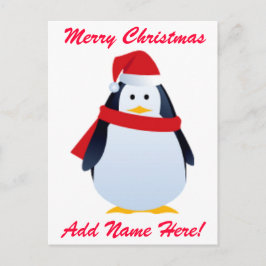 Pingüino navidad En Un Sombrero