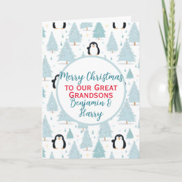 Pingüino Navidad lindo