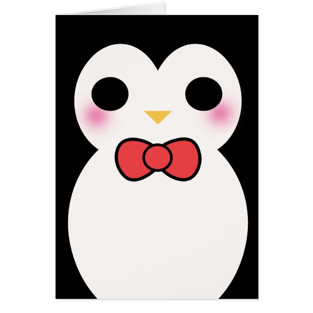 Pingüino negro del smoking (Frente)