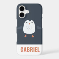 pingüino personalizado divertido festivo para niño