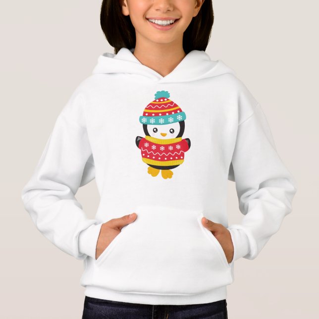Pingüino, Pingüino Con Suéter, Gorra (Anverso)