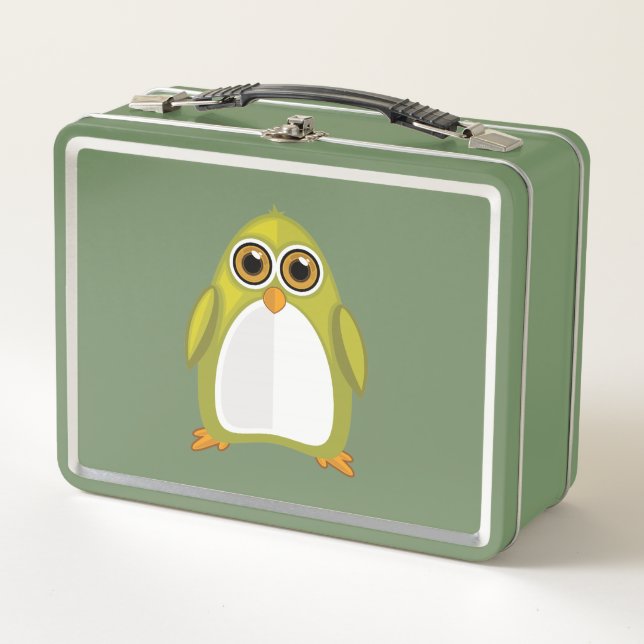 Pingüino verde amarillo (Anverso)