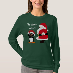 Pingüino y camisa malvados del día de fiesta de