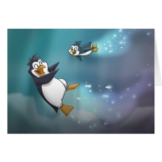 Pingüino y niño (Anverso (Horizontal))