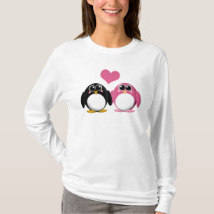 Pingüinos adorables en amor - camisa