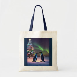 Pingüinos 🎄 Bolsa Tote