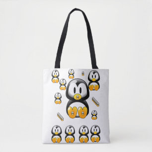 pingüinos de bolsos toscos