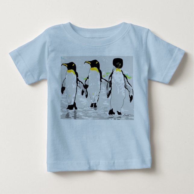Pingüinos de camisetas para bebés (Anverso)