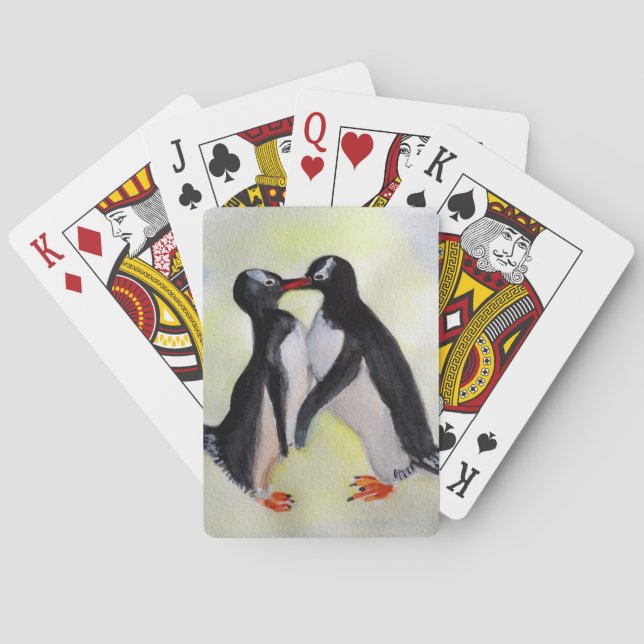 Pingüinos de cartas de juego de Bicycle® Poker (Reverso)