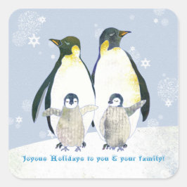 Pingüinos de invierno, Pegatinas de sobres de vaca