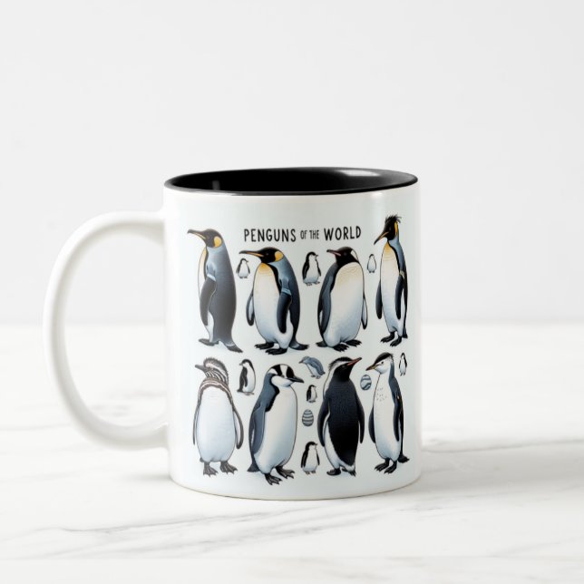 Pingüinos de la taza mundial, tazón de café pingüi (Izquierda)