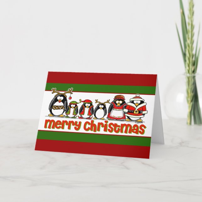 Pingüinos de las Felices Navidad (Anverso)