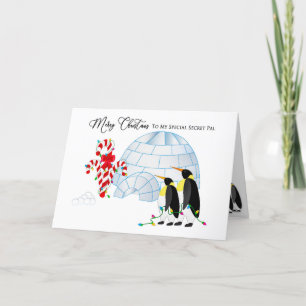 Pingüinos de Pal Secreto de Navidad con Luces de I