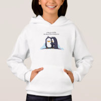Pingüinos de un Lottle - la sudadera con capucha