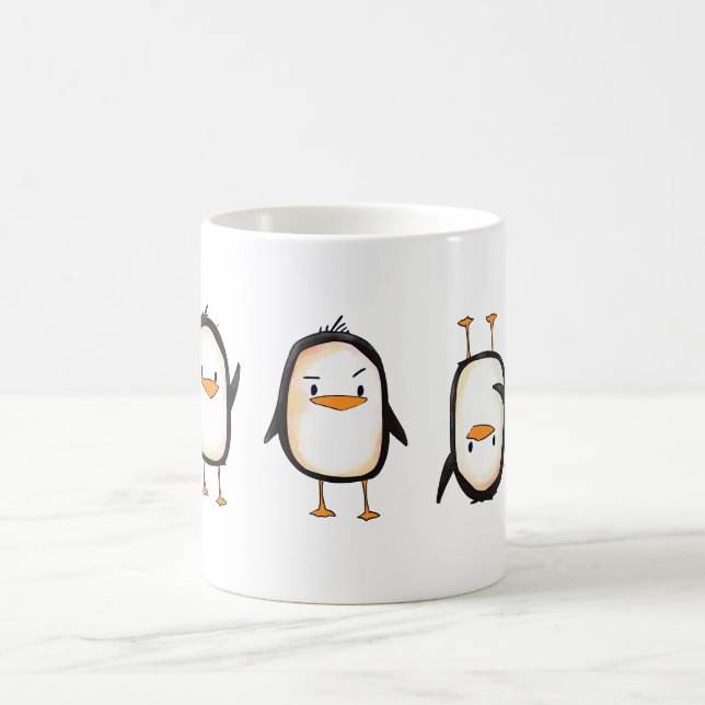 Pingüinos del baile - taza (Centro)