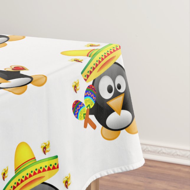 Pingüinos El día de San Valentín de manteles (In Situ)