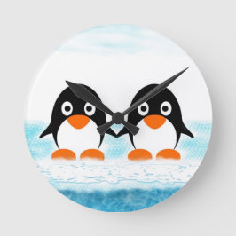 Pingüinos En El Reloj De Iceburg