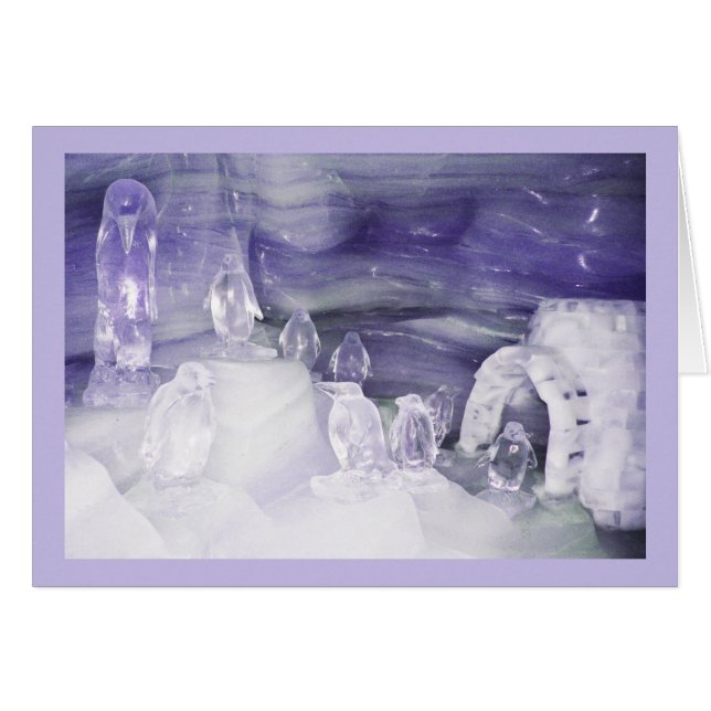 Pingüinos en hielo (Anverso (Horizontal))