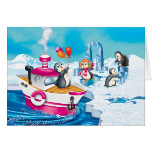 pingüinos en la Antártida