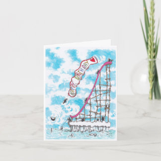 Pingüinos en una tarjeta de cumpleaños con diaposi