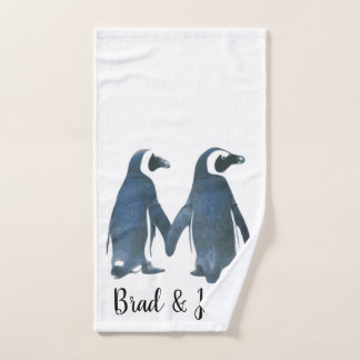 Pingüinos gay LGBTQ personalizable enamorados