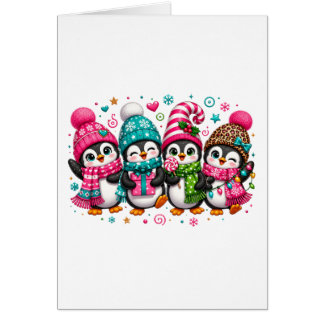 Pingüinos Navideños Adorables