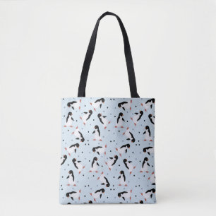 Pingüinos Por Toda La Bolsa De Tosta De Impresión