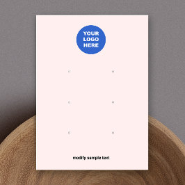 Pink Añadir su logotipo Tarjeta de visualización d