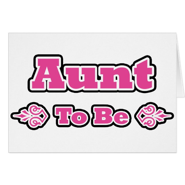 Pink and Black Design for Aunts (Anverso (Horizontal))