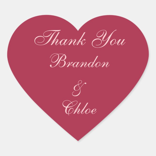 Pink and Pearls Gracias Pegatina (Anverso)