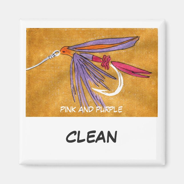 "Pink and Purple", imán de estado del lavador de a (Frente)