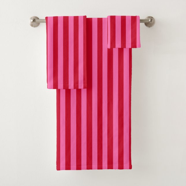 Pink and Red Peppermint Stripes (In situ)